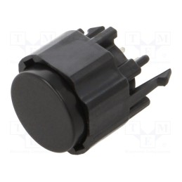 1 pcs x C&K - K12PBK1.55N - Switch: push-button, Pos: 2, SPST-NO, 0.1A/30VDC, OFF-(ON), IP40