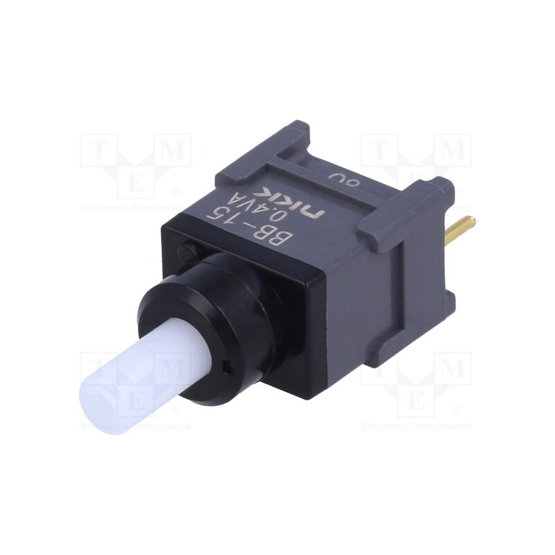 1 pcs x NKK SWITCHES - BB15AP - Switch: push-button, Pos: 2, SPDT, 0.01A/28VAC, 0.01A/28VDC, 500MΩ