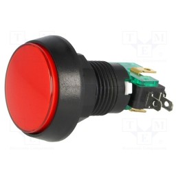 1 pcs x HIGHLY ELECTRIC- Switch: push-button, Pos: 2, SPDT, 10A/250VAC, ON-(ON), Illumin: LED