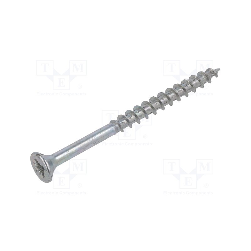 100 pcs x BOSSARD - 1347543 - Screw, for wood, 4.5x60, Head: countersunk, Pozidriv, PZ2, zinc
