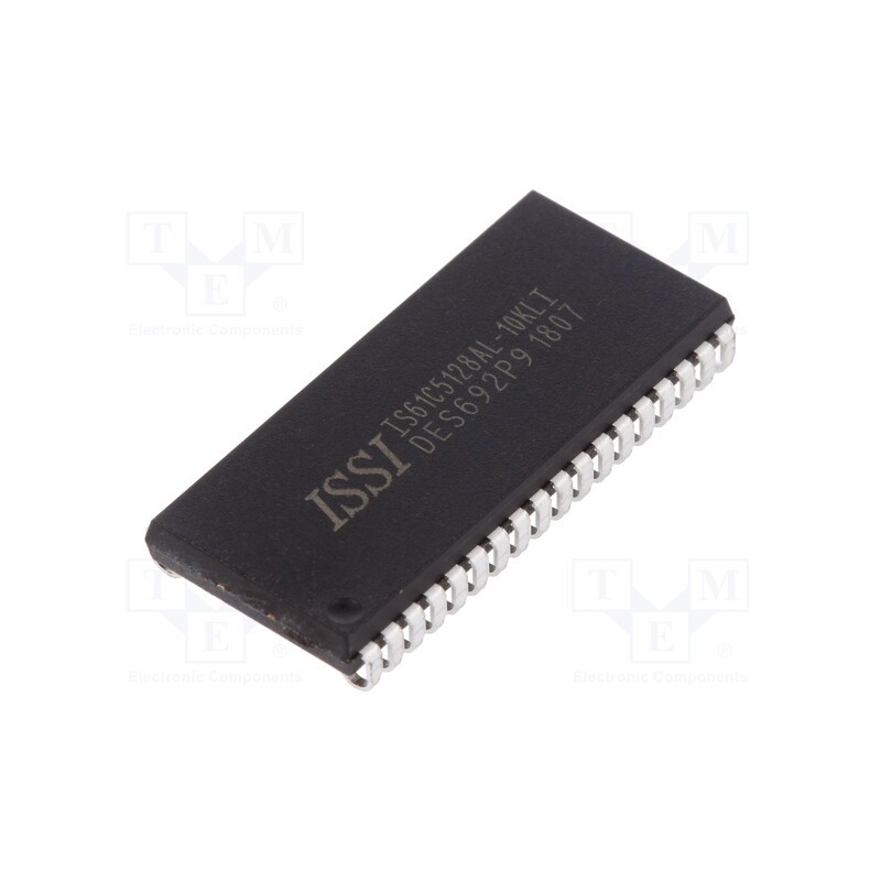 1 pcs x ISSI - IS61C5128AL-10KLI - IC: SRAM memory, 4MbSRAM, 512kx8bit, 5V, 10ns, SOJ36, parallel