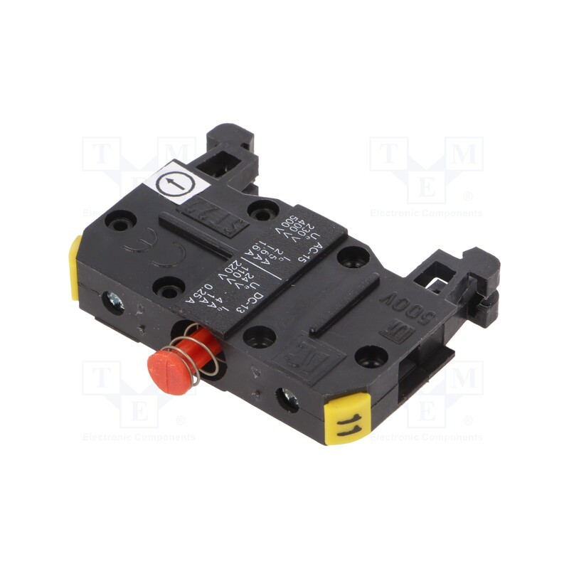 1 pcs x SPAMEL - ST22\01-1-SZ - Contact block, 22mm, ST22, for DIN rail mounting, Contacts: NC