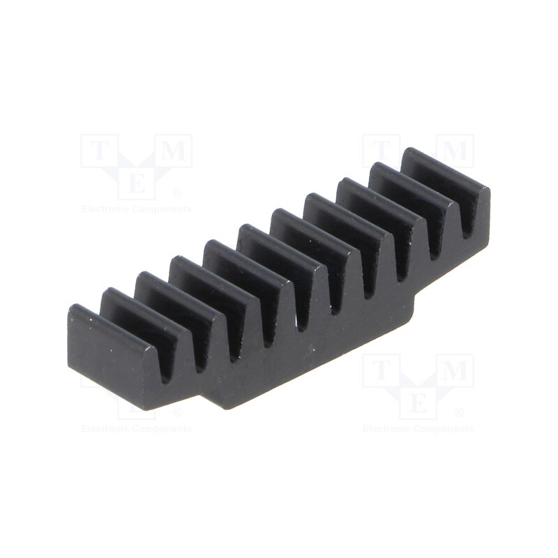 1 pcs x FISCHER ELEKTRONIK - ICKSMDC7SA - Heatsink: extruded, black, L: 7mm, W: 30mm, H: 7.5mm, 33K/W, aluminium
