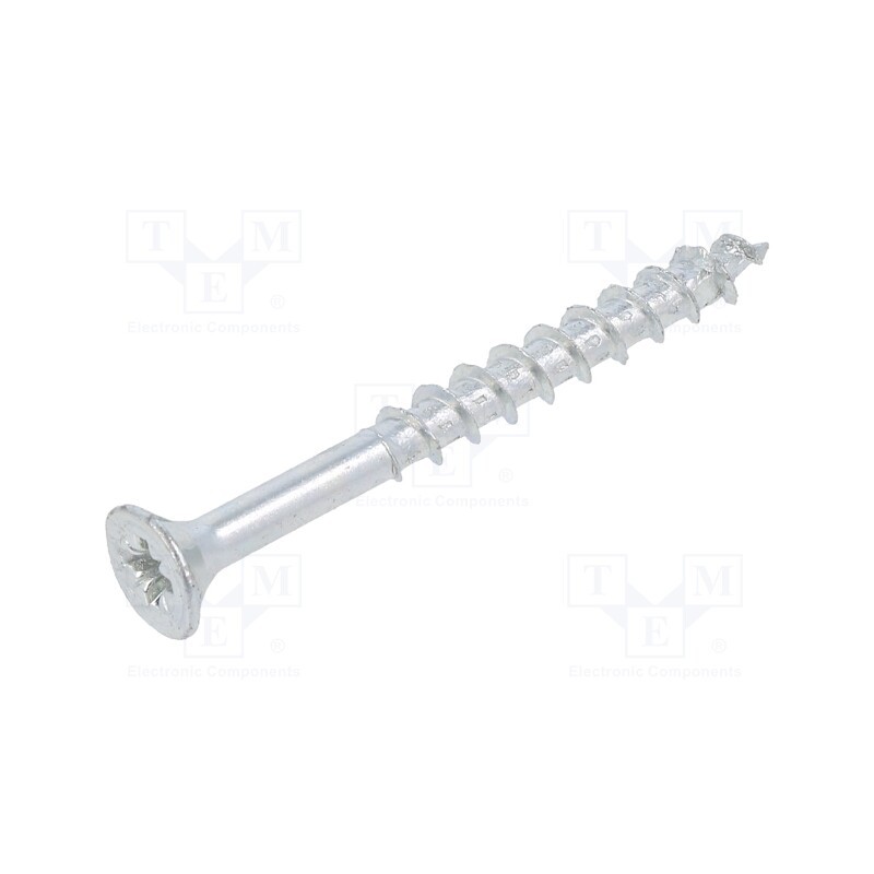 100 pcs x BOSSARD - 1347608 - Screw, for wood, 5x50, Head: countersunk, Pozidriv, PZ2, zinc, SPAX®