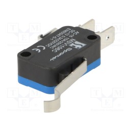 1 pcs x SPAMEL - MSV\106C - Microswitch SNAP ACTION, 10A/250VAC, 0.3A/220VDC, SPDT, ON-(ON)