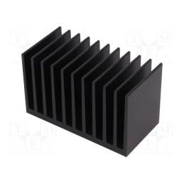 1 pcs x FISCHER ELEKTRONIK - SK 644 50 SA - Heatsink: extruded, grilled, black, L: 50mm, W: 100mm, H: 60mm