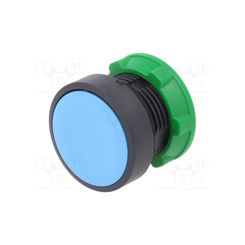 1 pcs x SCHNEIDER ELECTRIC - ZB5AA6TQ - Switch: push-button, 22mm, Stabl.pos: 1, blue, none, IP66, flat