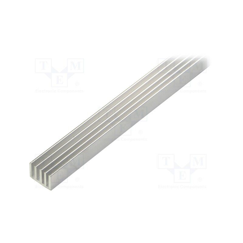 1 pcs x FISCHER ELEKTRONIK - SK 633 1000 AL - Heatsink: extruded, grilled, natural, L: 1000mm, W: 19mm, H: 14mm