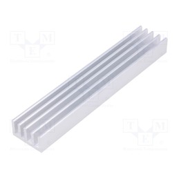 1 pcs x FISCHER ELEKTRONIK - SK 632 100 AL - Heatsink: extruded, grilled, natural, L: 100mm, W: 19mm, H: 10mm, raw