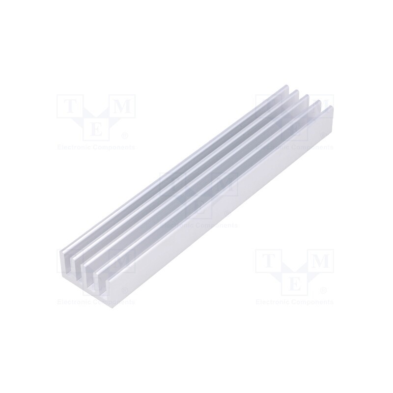 1 pcs x FISCHER ELEKTRONIK - SK 632 100 AL - Heatsink: extruded, grilled, natural, L: 100mm, W: 19mm, H: 10mm, raw