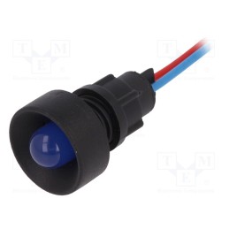 1 pcs x ELPROD - LKS12-24-B - Indicator: LED, recessed, blue, 12÷24VDC, 12÷24VAC, Ø13mm, IP20