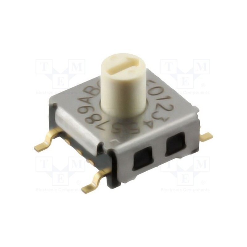 1 pcs x OMRON OCB - A6KS-164RS - Encoding switch, HEX/BCD, Pos: 16, SMT, Rcont max: 100mΩ, 1.96Ncm