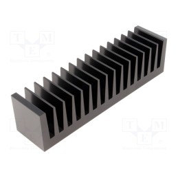1 pcs x FISCHER ELEKTRONIK - SK85/37,5/SA - Heatsink: extruded, grilled, black, L: 37.5mm, W: 160mm, H: 40mm