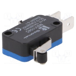 1 pcs x SPAMEL - MSV\104C - Microswitch SNAP ACTION, 10A/250VAC, 0.3A/220VDC, SPDT, ON-(ON)