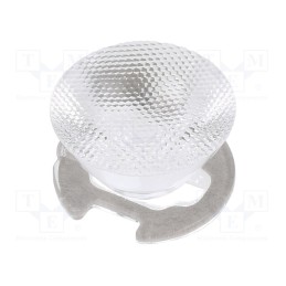 1 pcs x LEDIL - CA12064_EMILY-M - LED lens, round, plexiglass PMMA, transparent, 15÷18°, H: 14.9mm