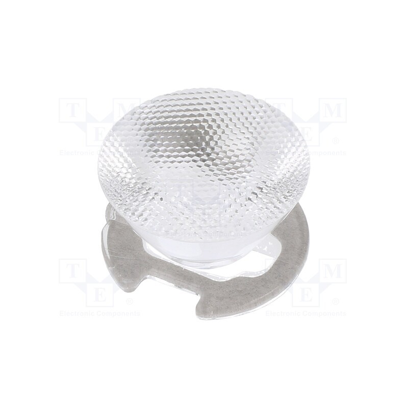 1 pcs x LEDIL - CA12064_EMILY-M - LED lens, round, plexiglass PMMA, transparent, 15÷18°, H: 14.9mm