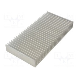 1 pcs x STONECOLD - RAD-C20025/100 - Heatsink: moulded, grilled, natural, L: 100mm, W: 200mm, H: 25mm, raw