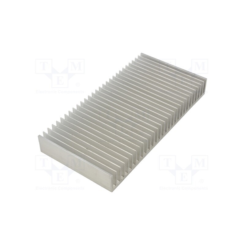 1 pcs x STONECOLD - RAD-C20025/100 - Heatsink: moulded, grilled, natural, L: 100mm, W: 200mm, H: 25mm, raw