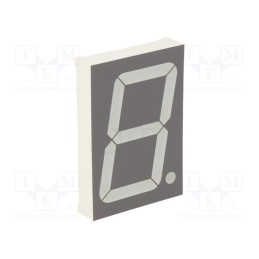 1 pcs x FORYARD - FYS-23011AUHR-21 - Display: LED, 7-segment, 56.8mm, 2.3', No.char: 1, red, 30÷60mcd