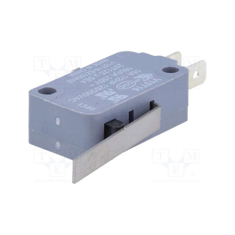 1 pcs x HONEYWELL - V15T16-EZ100A02 - Microswitch SNAP ACTION, 16A/250VAC, with lever, SPDT, ON-(ON)