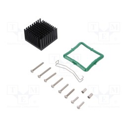 1 pcs x Advanced Thermal Solutions - ATS-61400W-C1-R0 - Heatsink: extruded, grilled, black, L: 40mm, W: 40mm, H: 24.5mm