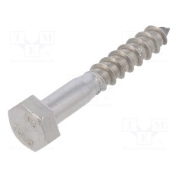 100 pcs x BOSSARD - 1266616 - Screw, for wood, 8x50, Head: hexagonal, none, 13mm, DIN 571, BN 704