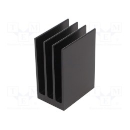 1 pcs x FISCHER ELEKTRONIK - SK 654 50 SA - Heatsink: extruded, grilled, black, L: 50mm, W: 35mm, H: 70mm, 5.4K/W