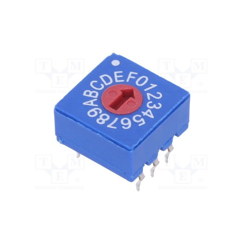 1 pcs x ECE - ERD116CSZ - Encoding switch, HEX/BCD, Pos: 16, 10x10x5mm
