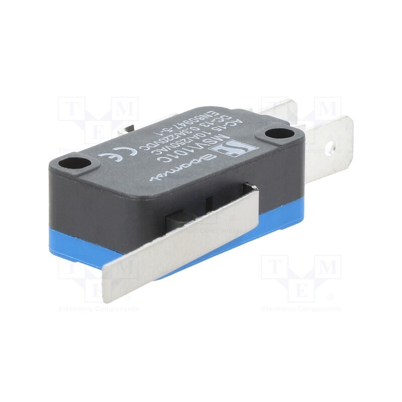 1 pcs x SPAMEL - MSV\101C - Microswitch SNAP ACTION, 10A/250VAC, 0.3A/220VDC, with lever