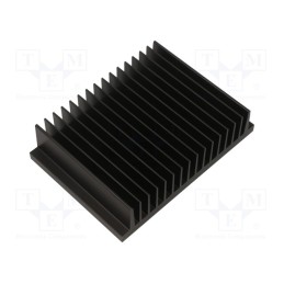1 pcs x FISCHER ELEKTRONIK - SK 413 100 SA - Heatsink: extruded, black, L: 100mm, W: 141.05mm, H: 33.3mm, 1K/W