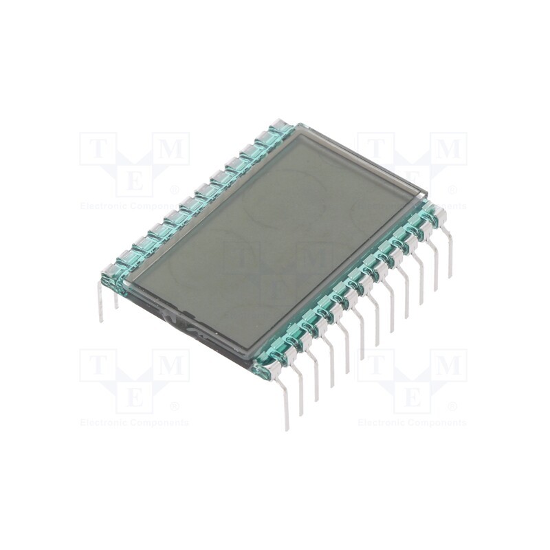 1 pcs x DISPLAY ELEKTRONIK - DE 123-RS-20/7,5 - Display: LCD, 7-segment, STN Positive, No.of dig: 3, Char: 8.89mm