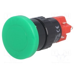 1 pcs x ONPOW - LAS1M-11Z/G/12V - Switch: push-button, Pos: 2, SPDT, 3A/250VAC, 2A/24VDC, ON-ON, IP40
