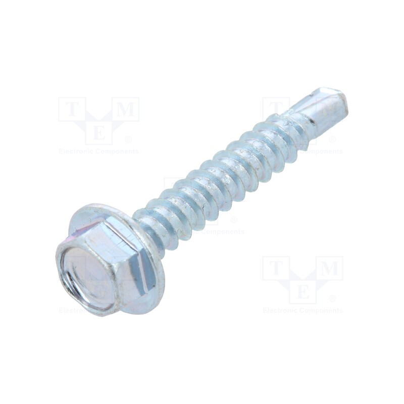 100 pcs x BOSSARD - 1476548 - Screw, for metal, with flange, 3.5x22, Head: hexagonal, 5.5mm, zinc