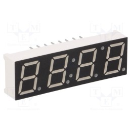 1 pcs x VISHAY - TDCR1050M - Display: LED, 7-segment, 10mm, 0.39', No.char: 4, red, 4÷6mcd, anode