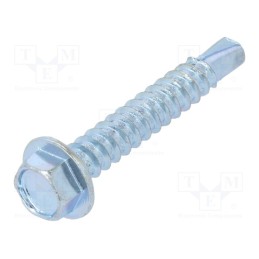100 pcs x BOSSARD - 1476602 - Screw, for metal, with flange, 3.9x25, Head: hexagonal, 5.5mm, zinc