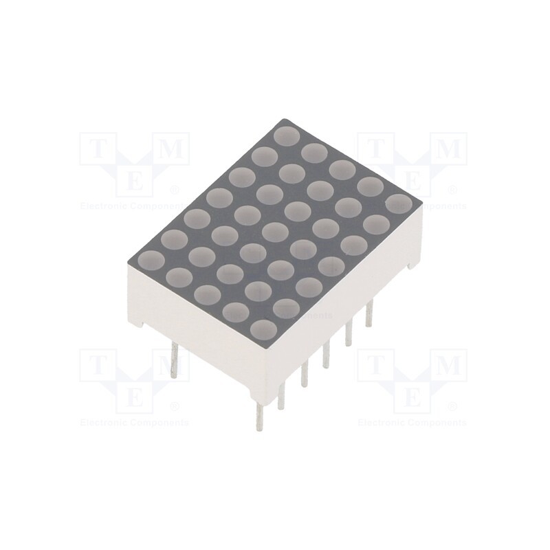 1 pcs x FORYARD - FYM-7571BUB-21-DW - Display: LED, matrix, 5x7, blue, 80÷120mcd, 12.7x17.8x6.3mm