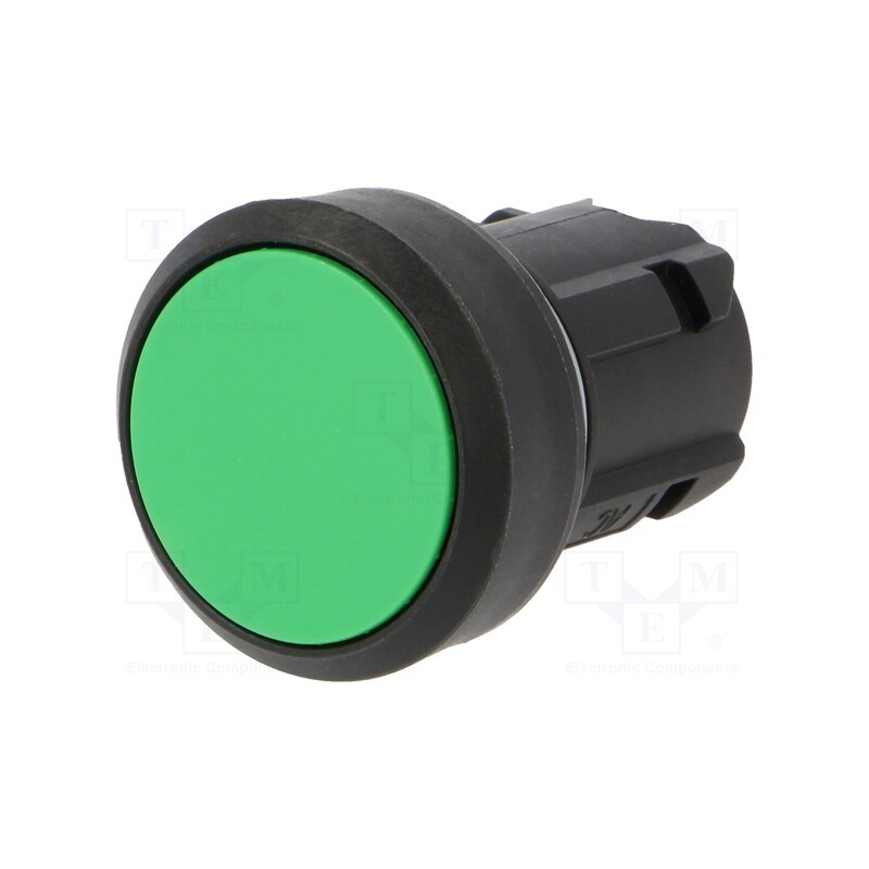 1 pcs x SIEMENS - 3SU1000-0AB40-0AA0 - Switch: push-button, 22mm, Stabl.pos: 1, green, none, flat, Pos: 2