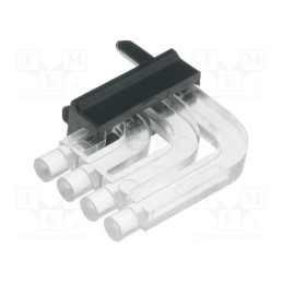 1 pcs x MENTOR - 1296.1004 - Fiber for LED, round, Ø2mm, No.of mod: 4, Front: convex