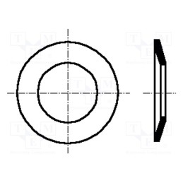 100 pcs x BOSSARD - 1254308 - Washer, conical, M3, D8mm, h0.65mm, A2 stainless steel, BN 710