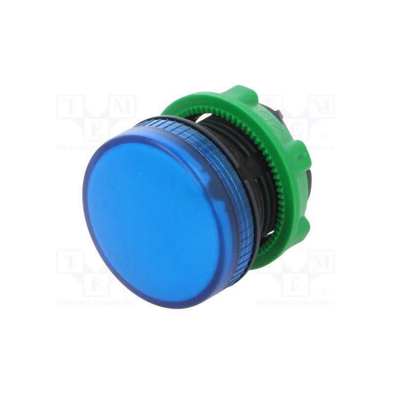 1 pcs x SCHNEIDER ELECTRIC - ZB5AV06 - Control lamp, 22mm, Harmony XB5, -25÷70°C, Ø22mm, IP66, blue