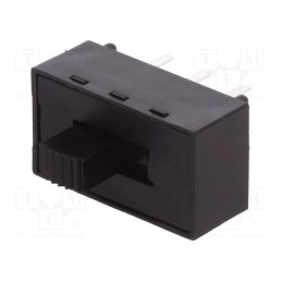 1 pcs x C&K - L202011MS02Q - Switch: slide, Pos: 2, DPDT, 2A/250VAC, 4A/28VDC, ON-ON, THT, L