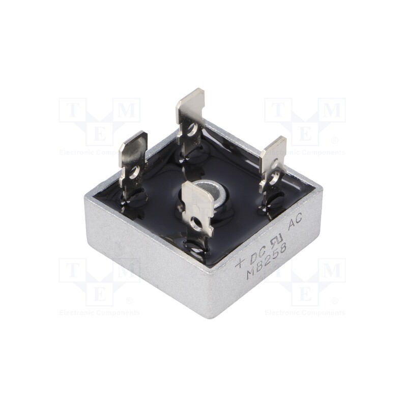 1 pcs x DC COMPONENTS - MB258 - Bridge rectifier: single-phase, Urmax: 800V, If: 25A, Ifsm: 400A