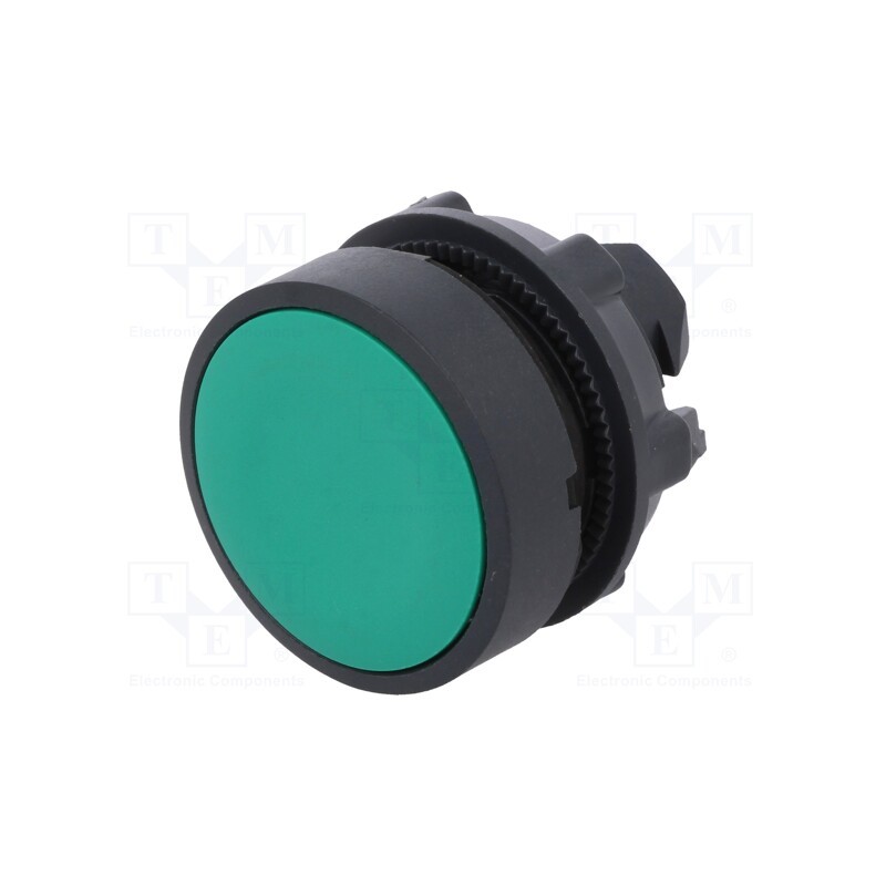 1 pcs x SCHNEIDER ELECTRIC - ZB5AA3TQ - Switch: push-button, 22mm, Stabl.pos: 1, green, none, IP66, flat