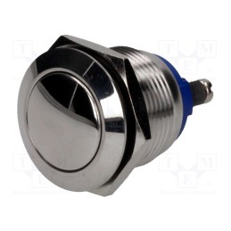 1 pcs x ONPOW - GQ19B-10/S - Switch: vandal resistant, Pos: 2, SPST-NO, 2A/36VDC, IP65, OFF-(ON)