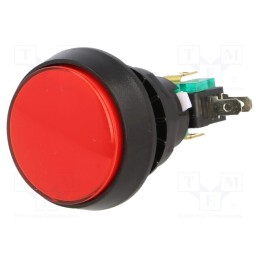 1 pcs x HIGHLY ELECTRIC- Switch: push-button, Pos: 2, SPDT, 10A/250VAC, ON-(ON), Illumin: LED