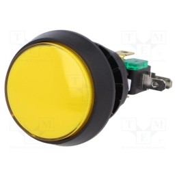 1 pcs x HIGHLY ELECTRIC- Switch: push-button, Pos: 2, SPDT, 10A/250VAC, ON-(ON), Illumin: LED
