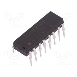 1 pcs x VISHAY - ILQ621GB - Optocoupler, THT, Ch: 4, OUT: transistor, Uinsul: 5.3kV, Uce: 70V