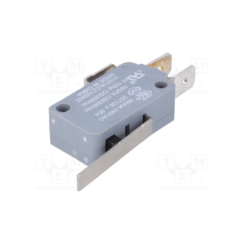 1 pcs x HONEYWELL - V15T16-CZ100A02 - Microswitch SNAP ACTION, 16A/250VAC, with lever, SPDT, ON-(ON)