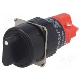 1 pcs x ONPOW - LAS1Y-11X/2/N - Switch: rotary, Pos: 2, SPST-NO + SPST-NC, 3A/220VAC, 2A/24VDC