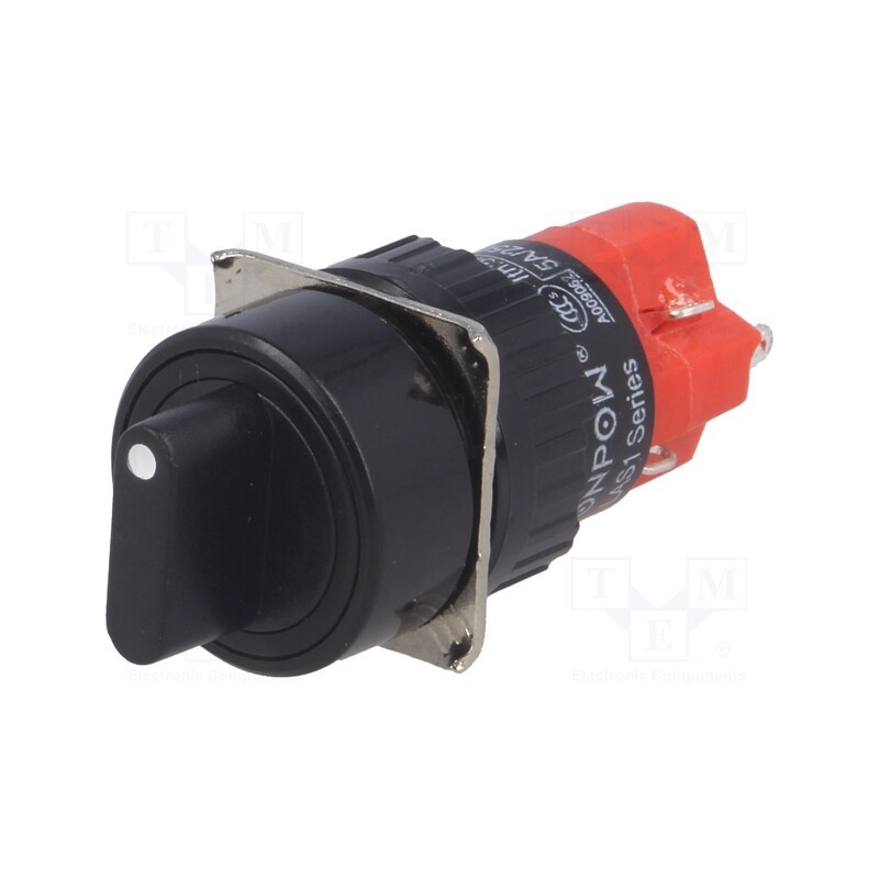 1 pcs x ONPOW - LAS1Y-11X/2/N - Switch: rotary, Pos: 2, SPST-NO + SPST-NC, 3A/220VAC, 2A/24VDC
